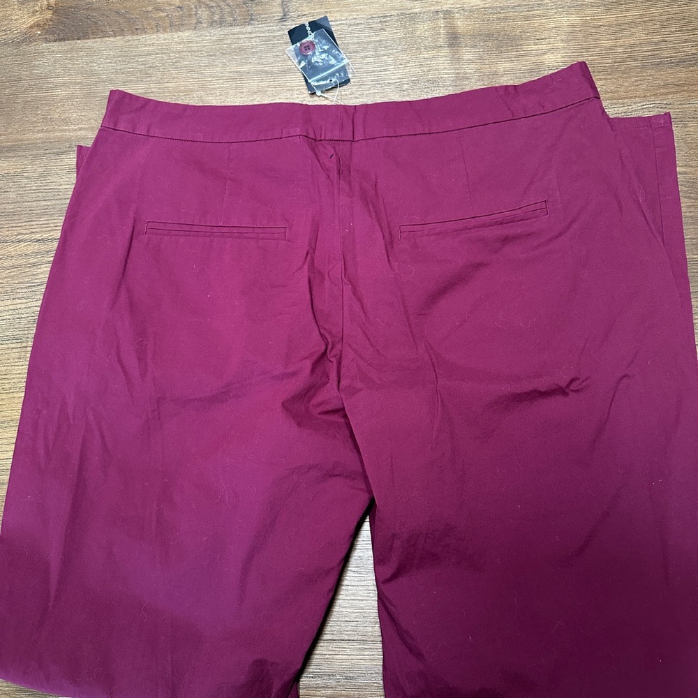 French Connection Deep Raspberry Chinos - Picture 5 of 8